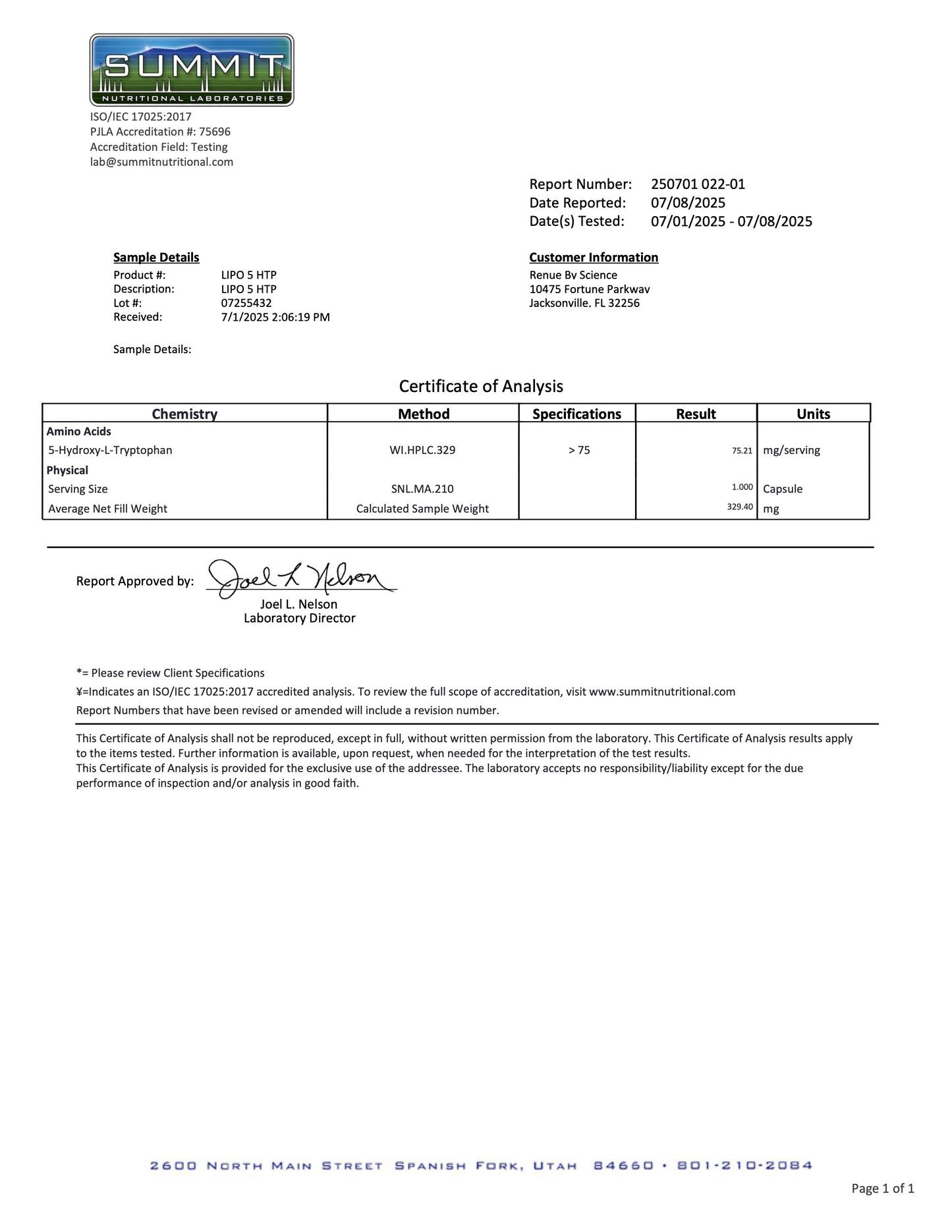 5-HTP (Liposomal) 90 Ct.