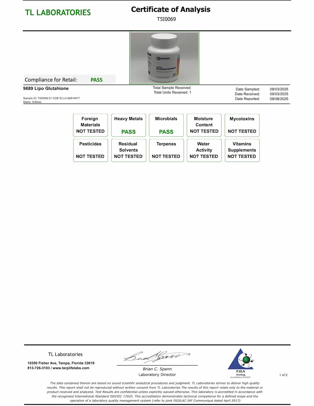 Glutathione (Liposomal) 90 Ct.