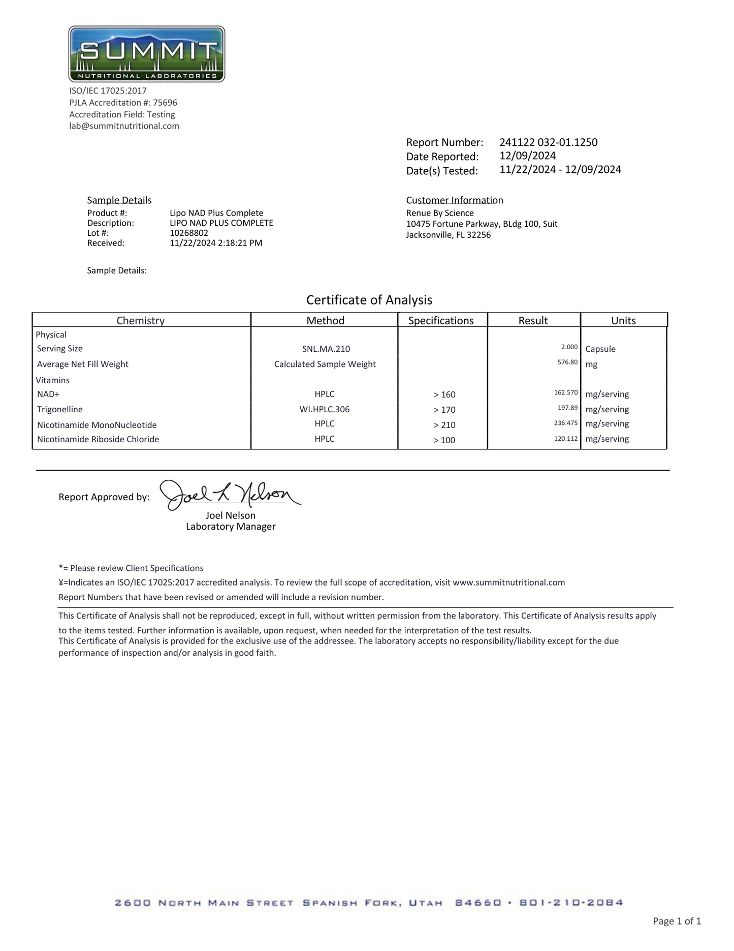 NAD⁺ Complete (Liposomal) BACKORDERS Ship April 7th