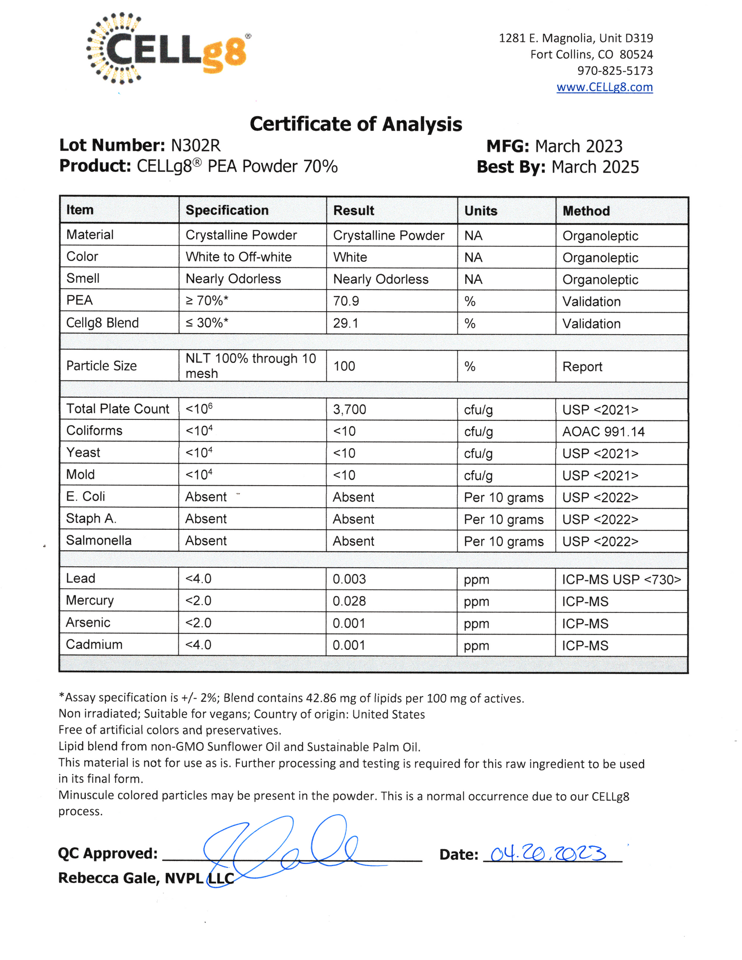 P.E.A. - Palmitoylethanolamide (Liposomal)