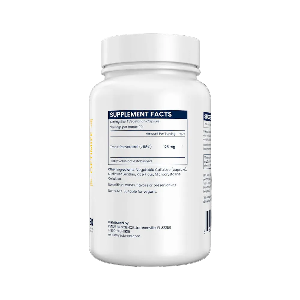 Supplement bottle with label on a white background