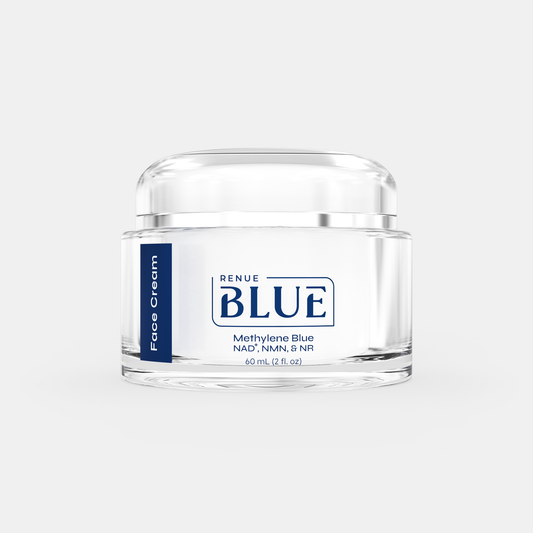 Renue Blue™ Face Cream with Methylene Blue, NAD⁺, NMN, NR (Liposomal)