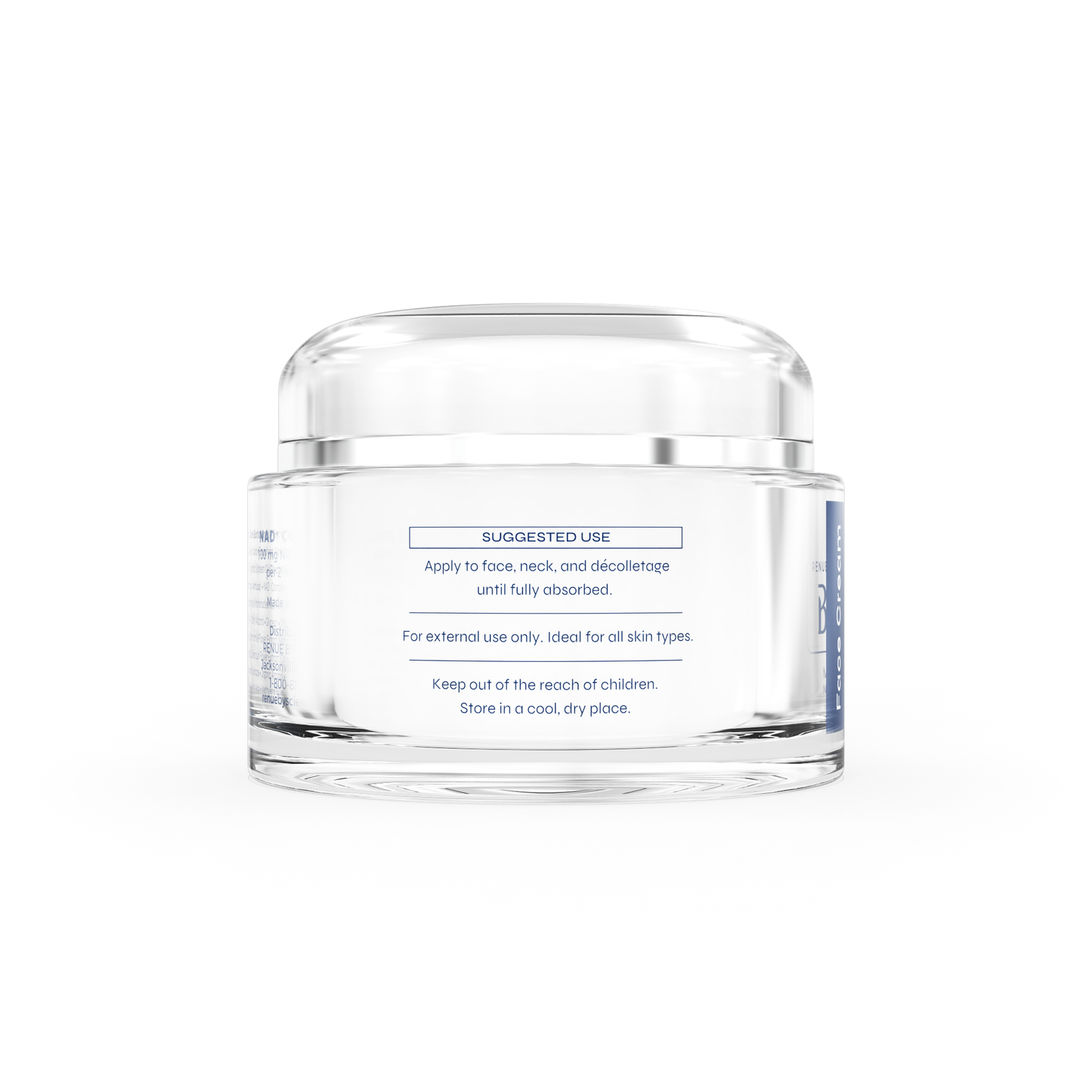 Renue Blue™ Face Cream with Methylene Blue, NAD⁺, NMN, NR (Liposomal)