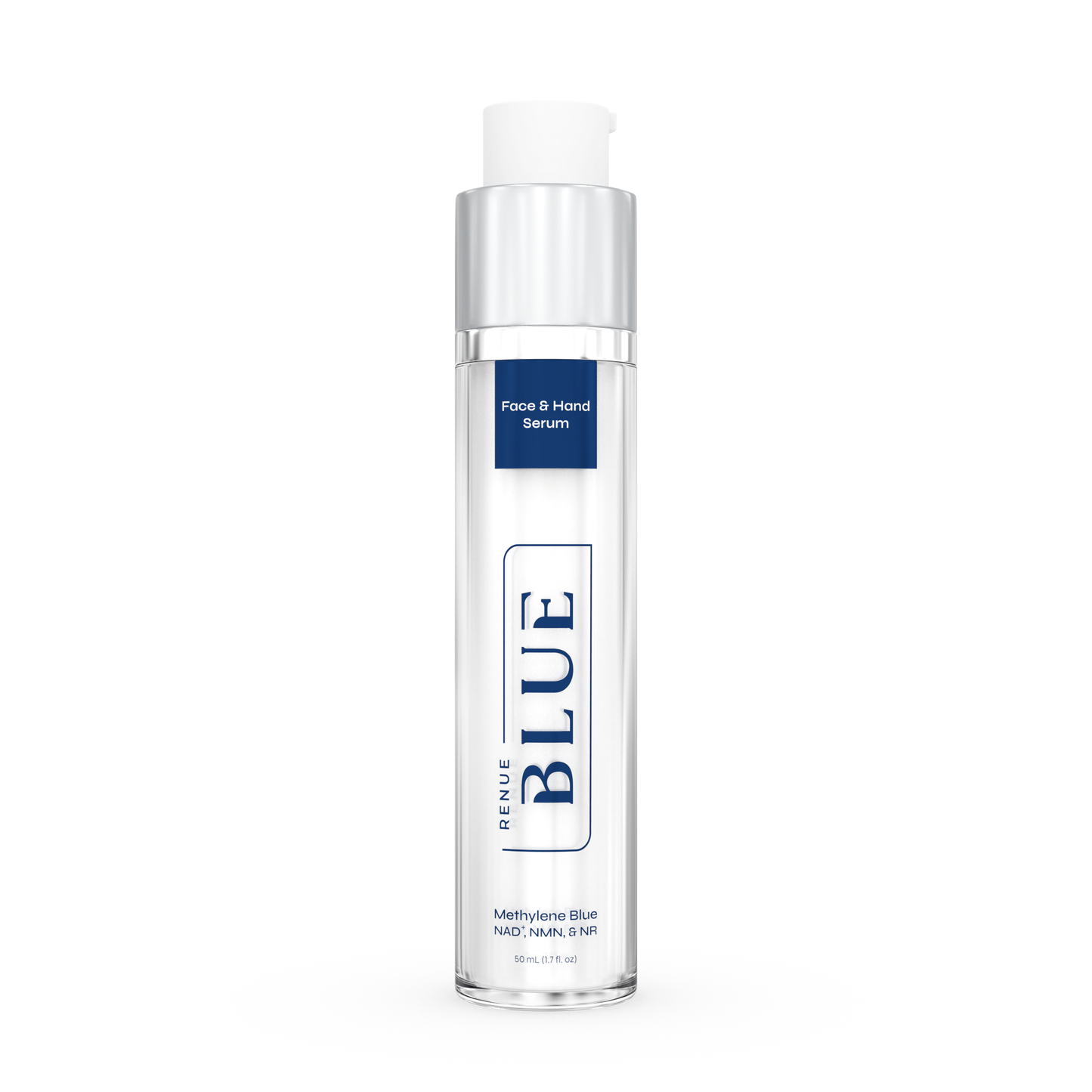 Renue Blue™ Face & Hand Serum with Methylene Blue, Glutathione, NAD⁺, NMN, NR (Liposomal) ***SHIPS SEPTEMBER 30***