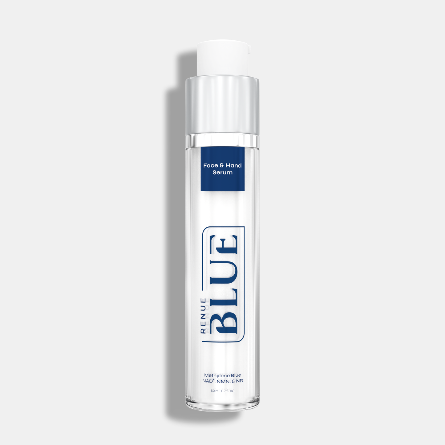 Renue Blue™ Face & Hand Serum with Methylene Blue, Glutathione, NAD⁺, NMN, NR (Liposomal) ***SHIPS SEPTEMBER 30***