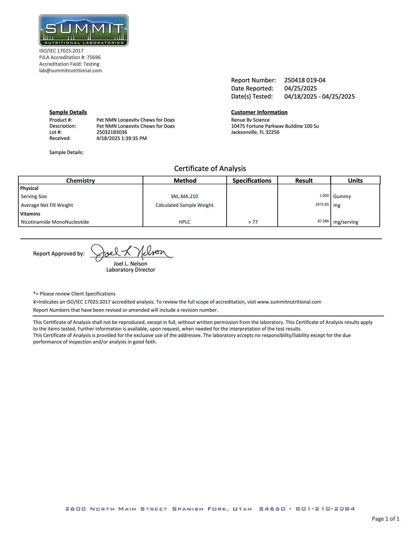 PET NMN Longevity Chews for Dogs