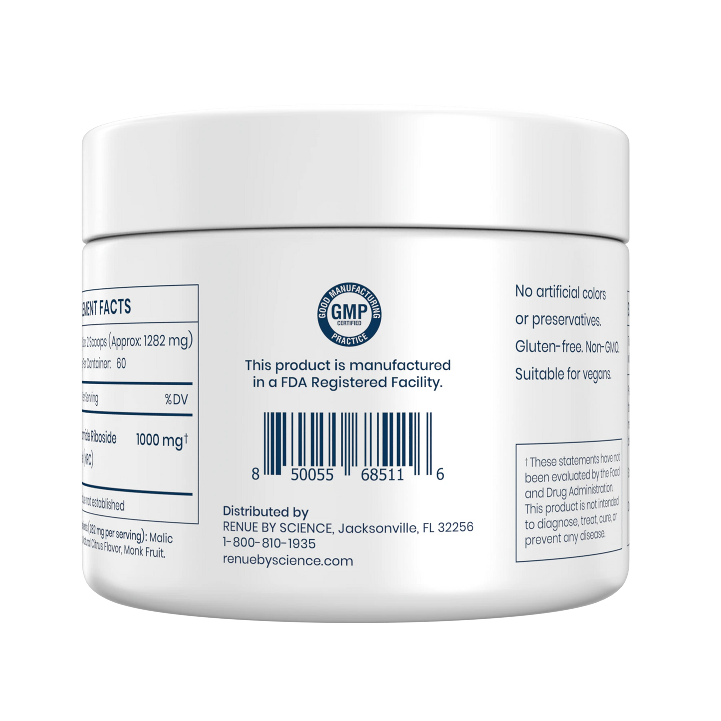 NR (Nicotinamide Riboside) Powder 1,000 mg - Smooth Taste Blend