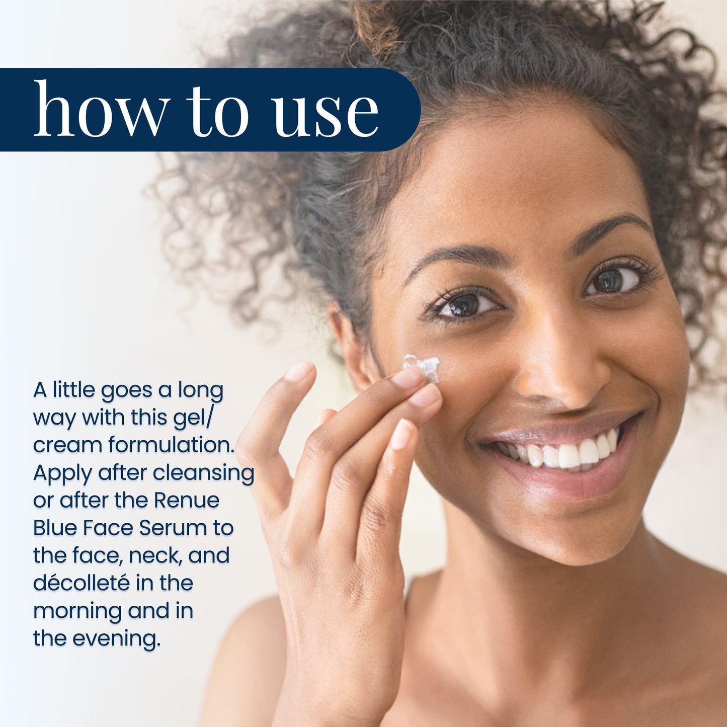 Renue Blue™ 面霜，含亚甲蓝、NAD⁺、NMN、NR（脂质体） 