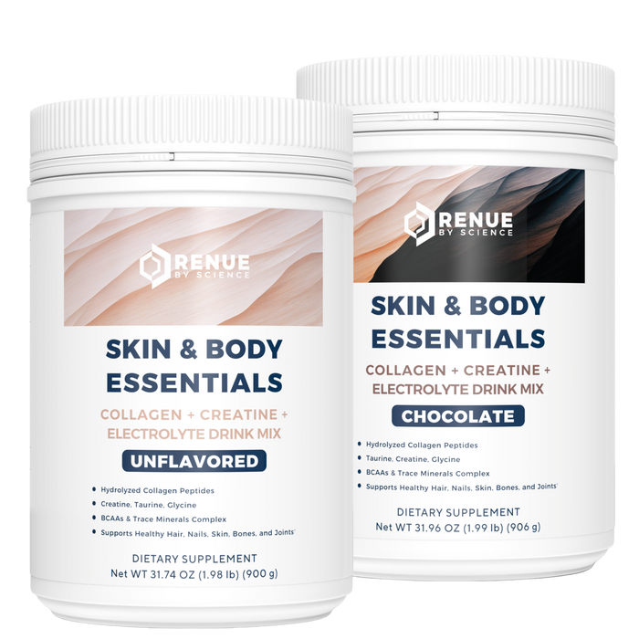Skin & Body Essentials - Grass-Fed Collagen + Creatine + BCAAs + Electrolyte Drink Mix