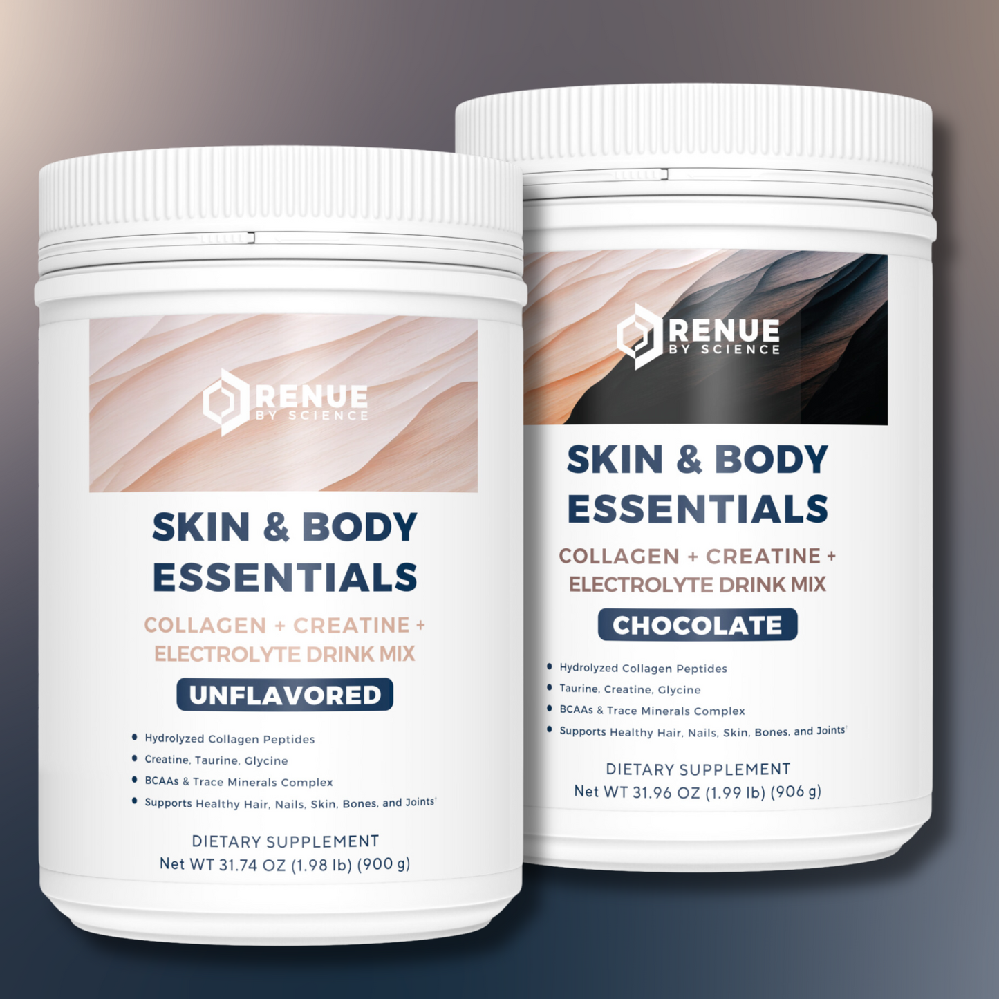 Skin & Body Essentials - Grass-Fed Collagen + Creatine + BCAAs + Electrolyte Drink Mix